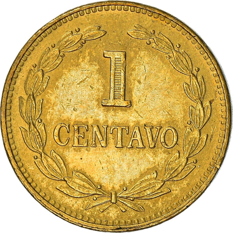 El Salvador Coin Salvadoran 1 Centavo | President Francisco Morazan | KM135.2 | 1976 - 1977