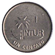 1 Centavo Coin | INTUR | Deer | Km:409 | 1988