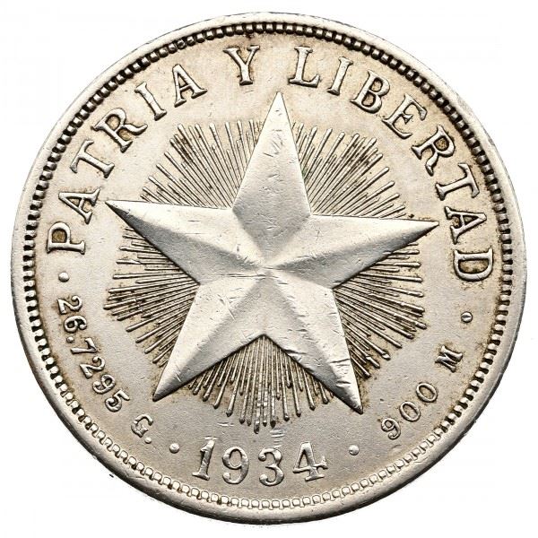 1 Peso Coin | Freedom and Fatherland | Km:15 | 1915 - 1934