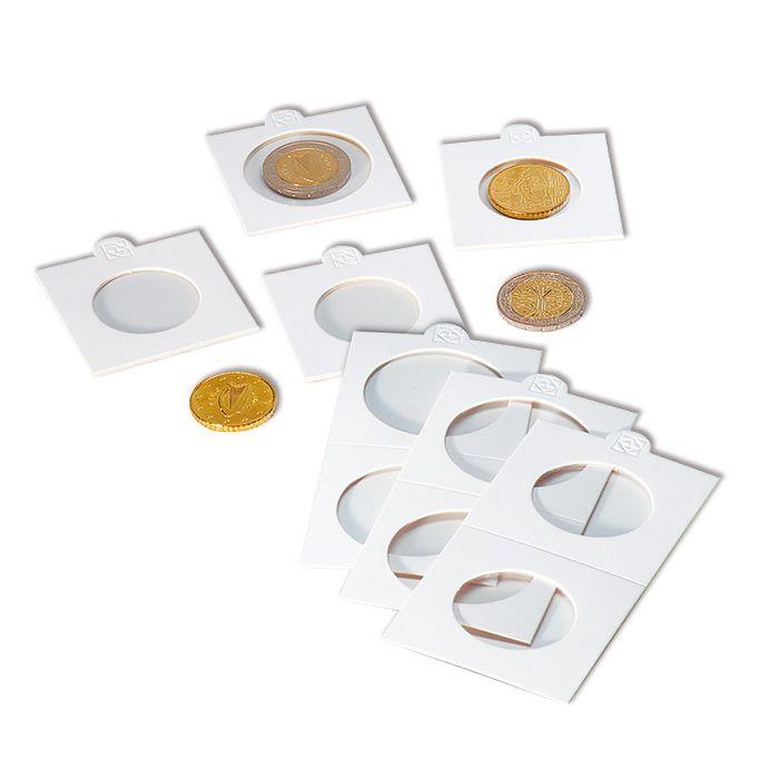 10 Coin Holders | 17.5 - 39.5 mm | 2 x 2 In | MATRIX | White | Made in Germany | Leuchtturm