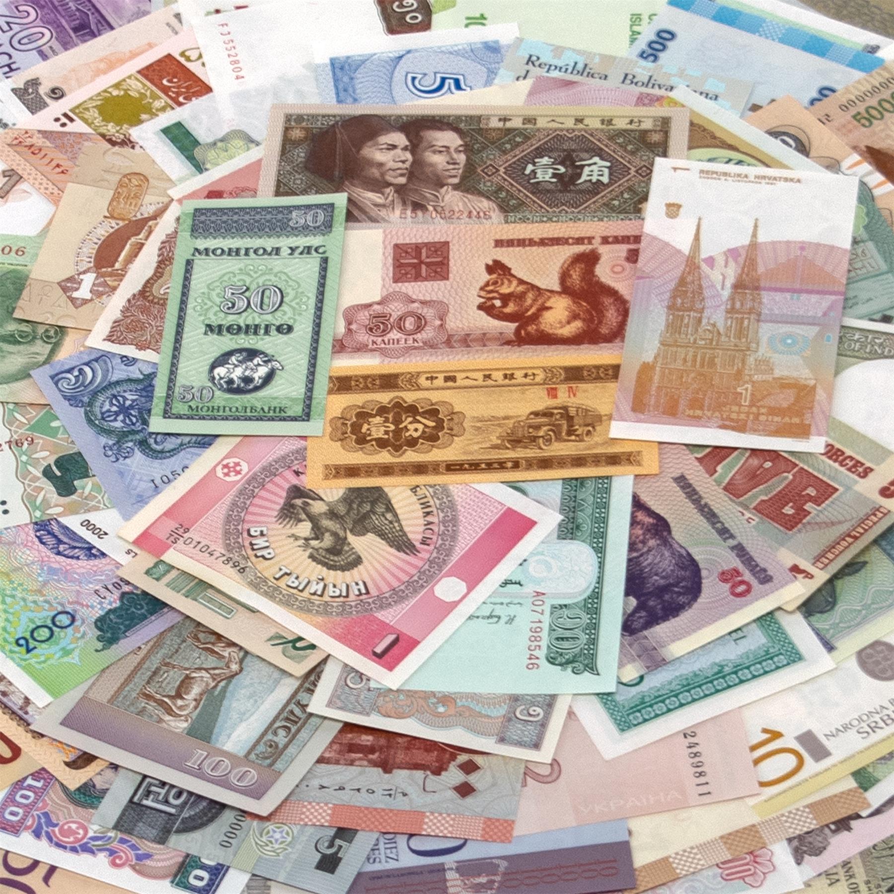 100 Banknotes | 100 Countries | Valuable Paper Money | UNC