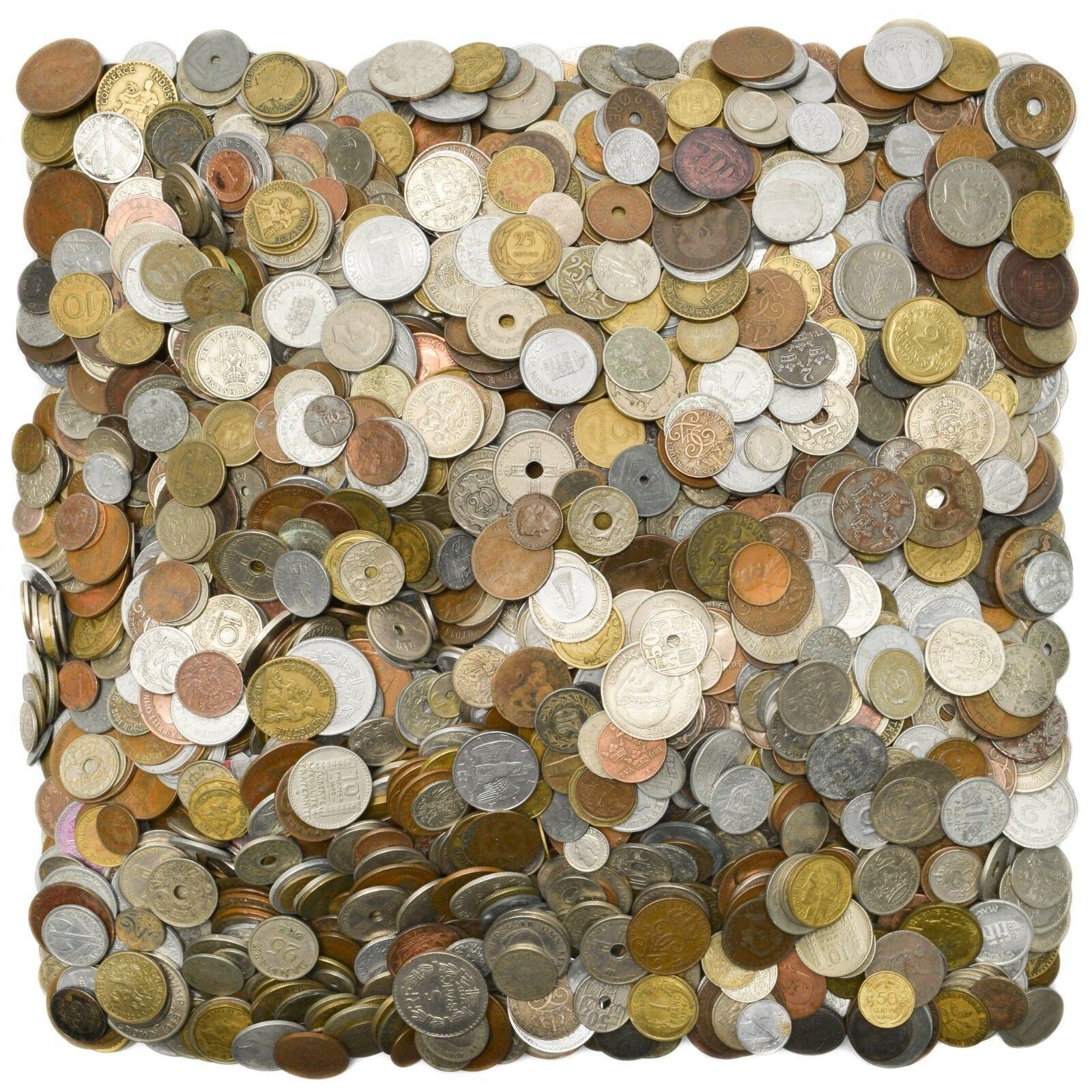 100 Different Old Europe Coins | 15+ Unique Countries | Until 1950 | Kingdoms and Empires | 19 - 20 Century