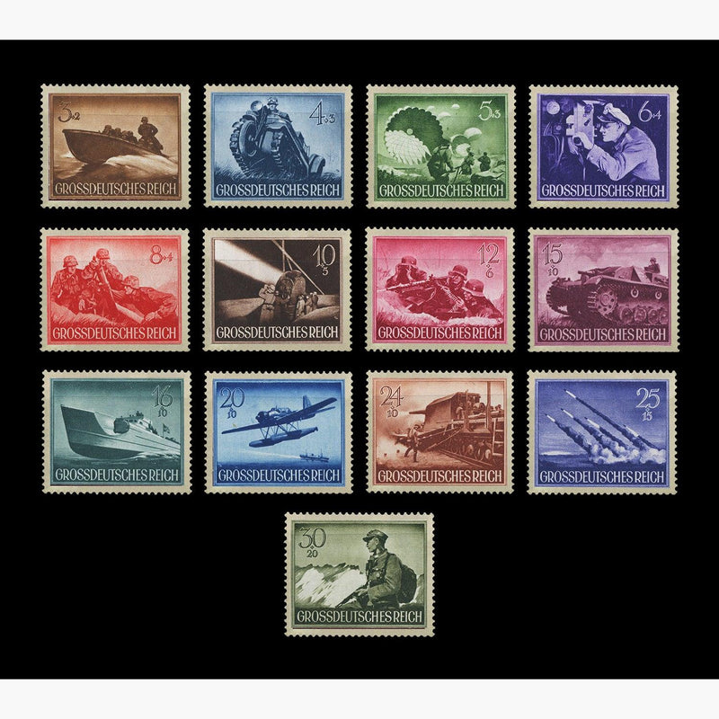 13 Stamps | 12st Day of the Wehrmacht | 1944 Collection