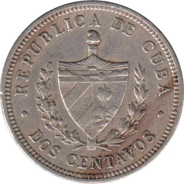 2 Centavos Coin | Patria | Libertad | Km:A10 | 1915 - 1916