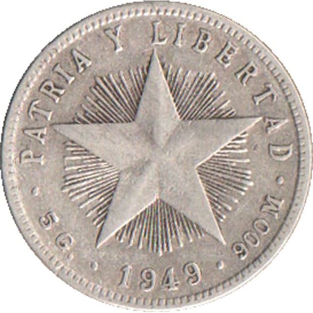 20 Centavos Coin | Fatherland and Freedom | Km:13 | 1915 - 1949