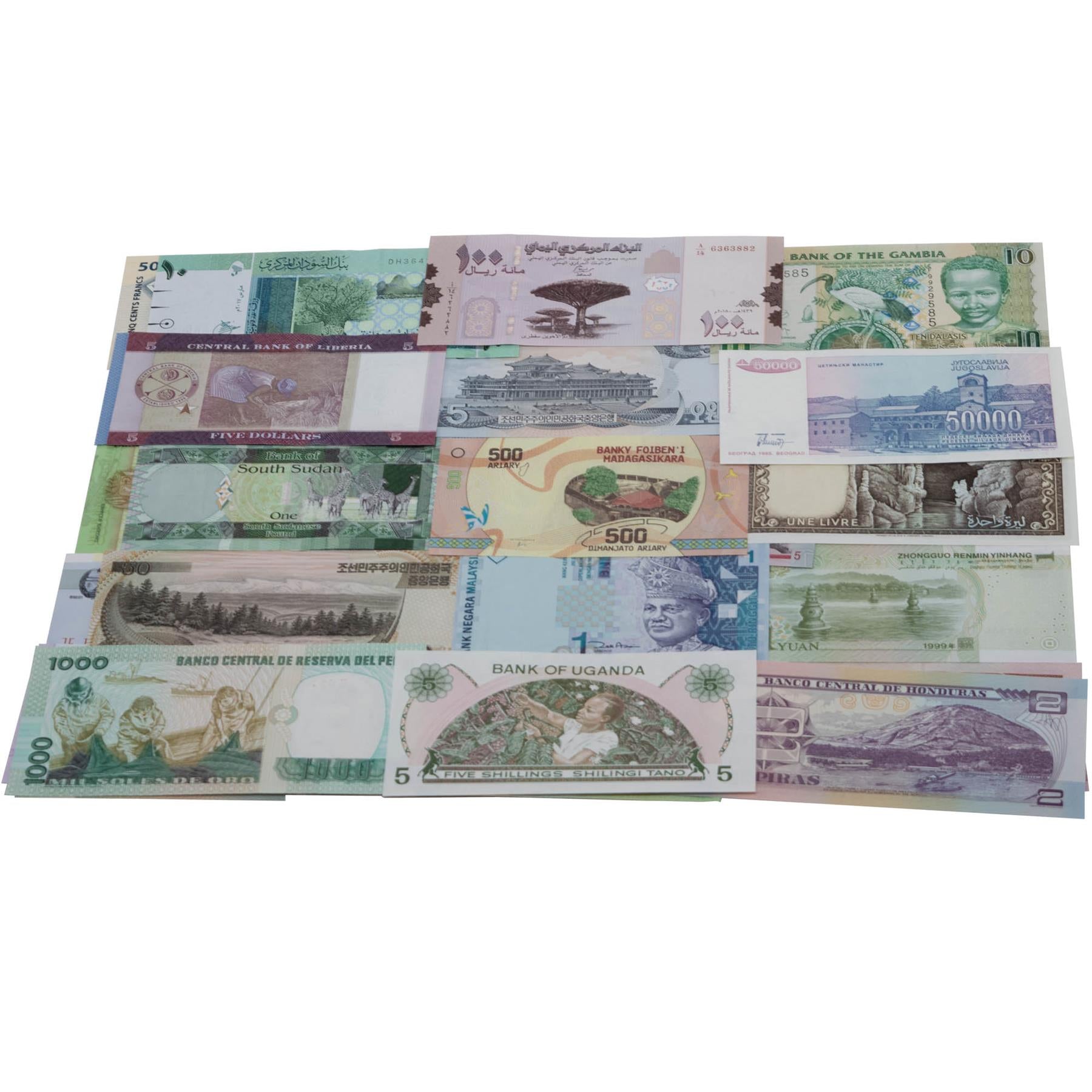 200 Banknotes | 35+ Countries | Valuable Paper Money | UNC