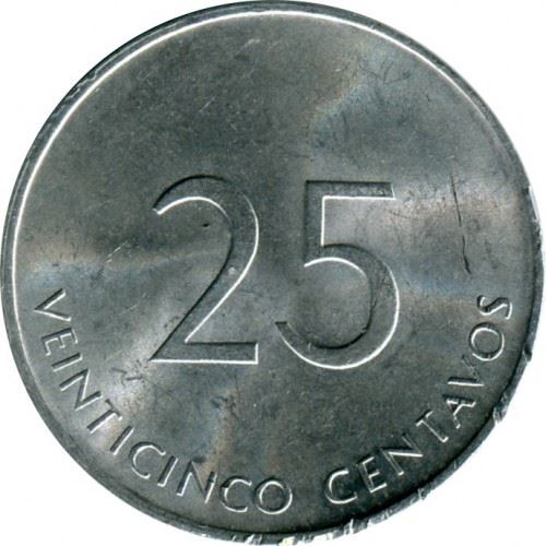 25 Centavos Coin | INTUR | Km:419 | 1988