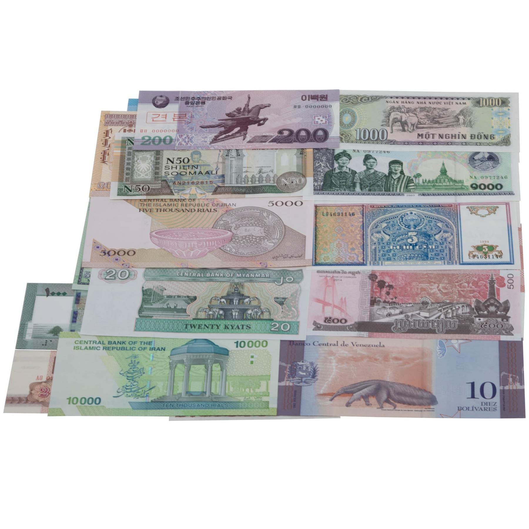 300 Banknotes | 40+ Countries | Valuable Paper Money | UNC