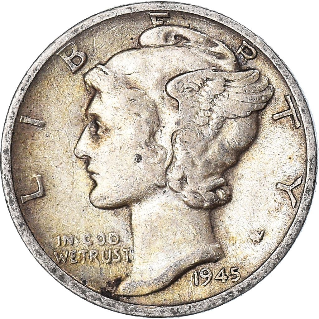 United States | 1 Dime Coin | Lady Liberty | Phrygian cap | KM140 | 1916 - 1945