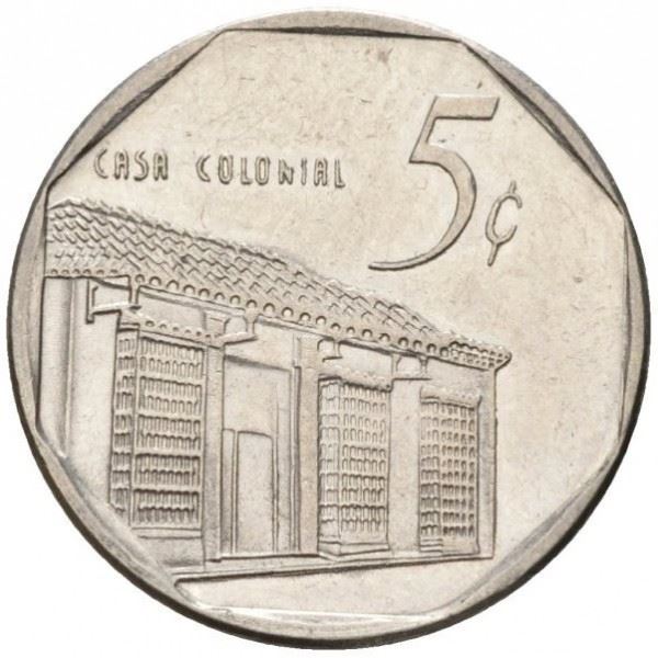 5 Centavos Coin | Colonial house | Km:575.1 | 1994 - 2018