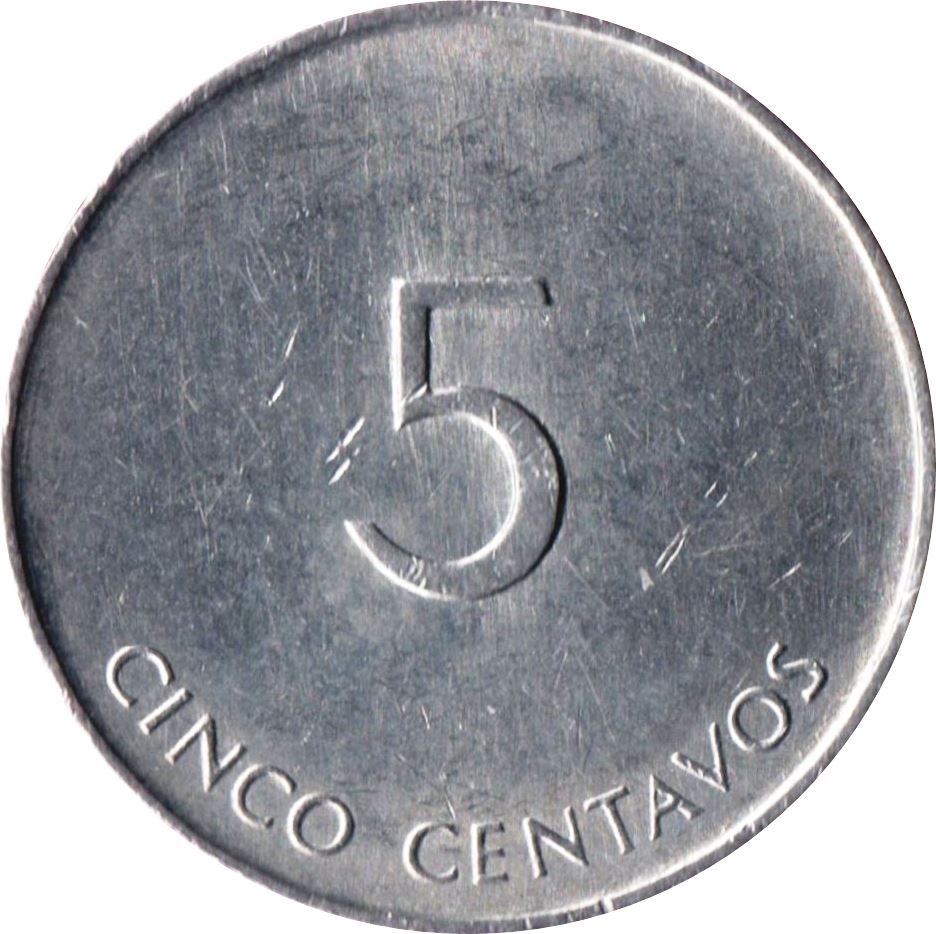 5 Centavos Coin | INTUR | Km:413 | 1988