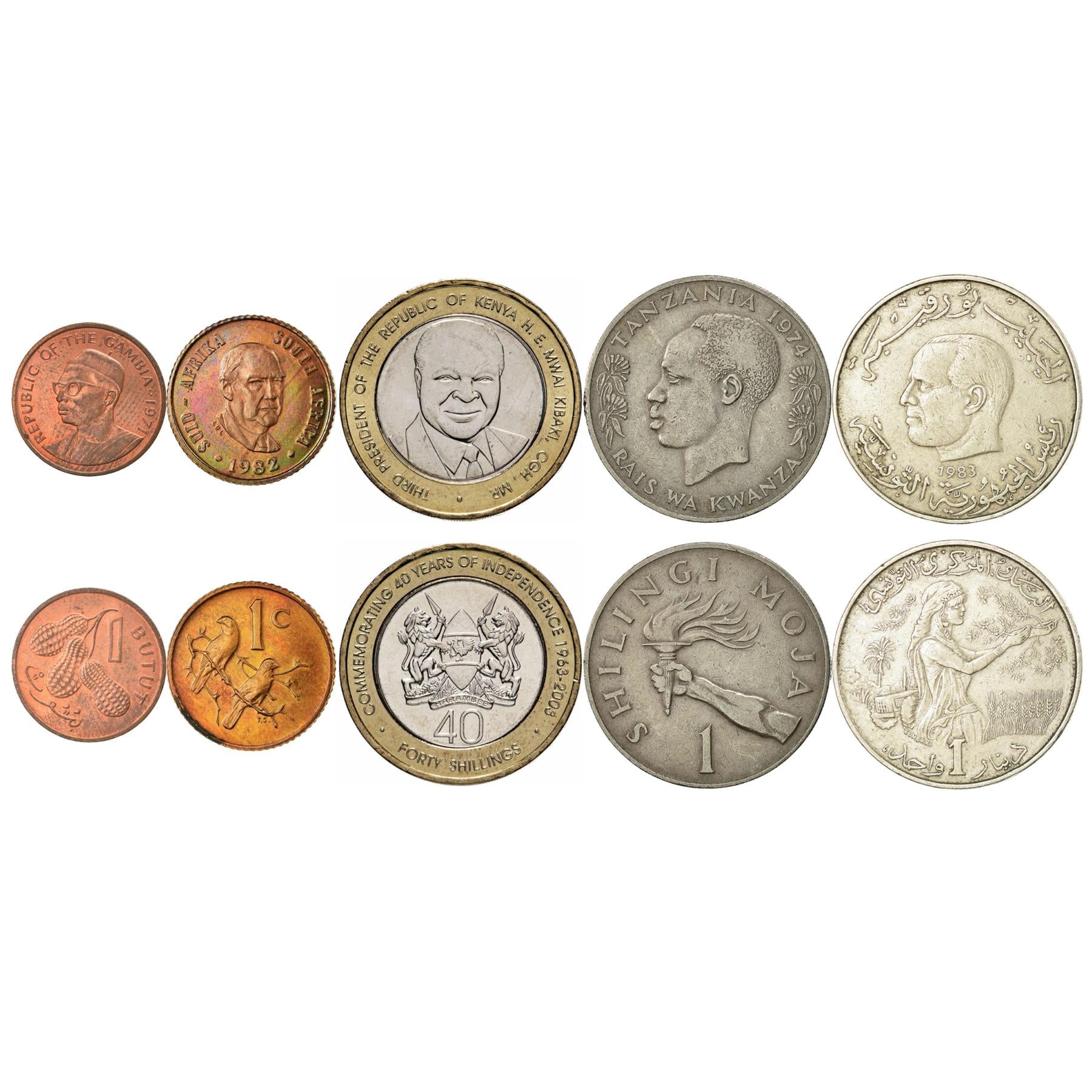 5 Coin Collection | African Presidents | Political Leaders | Presidency | Founding Fathers | Nationalist leaders