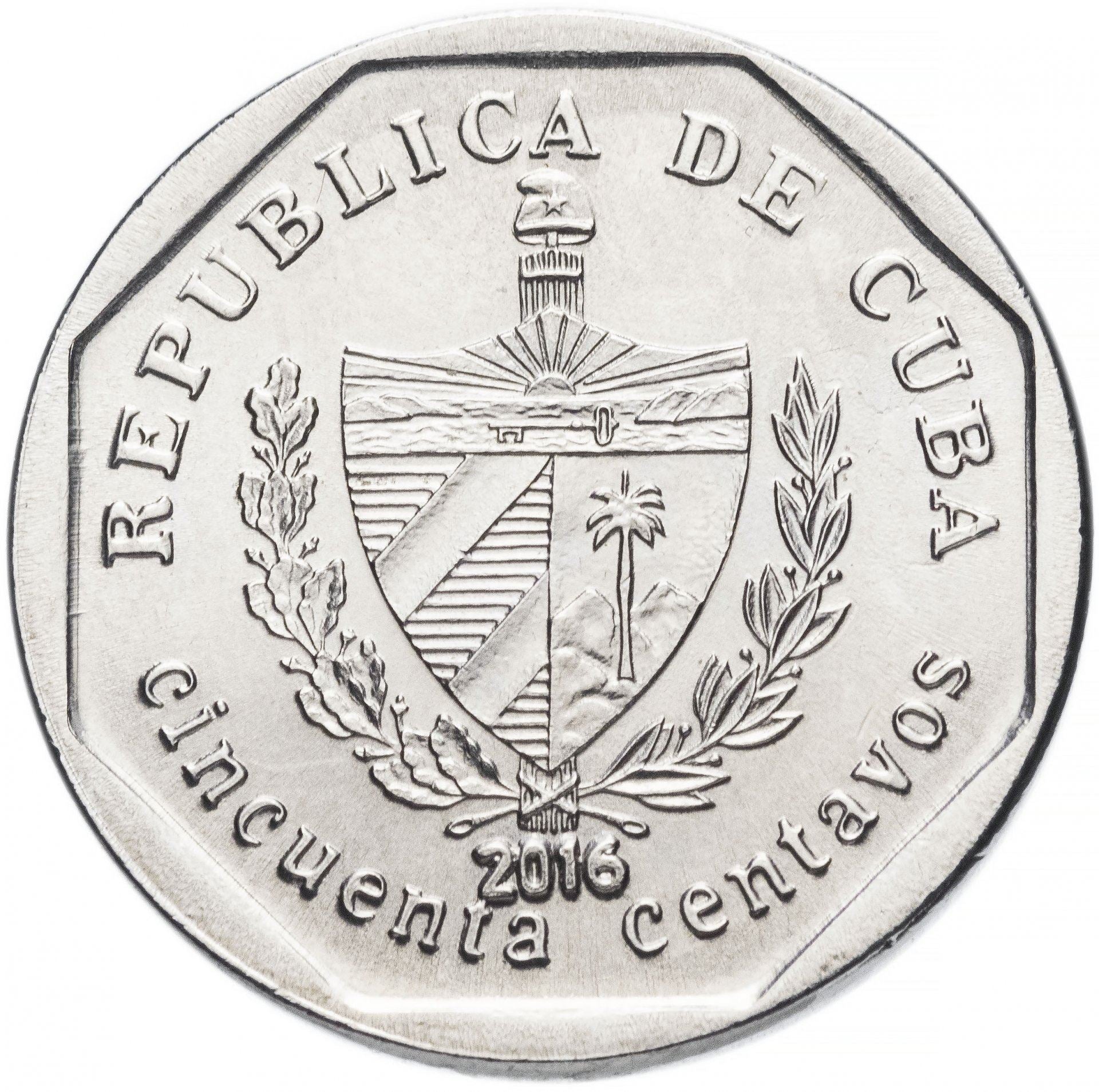 50 Centavos Coin | Cathedra | Km:578 | 1994 - 2018