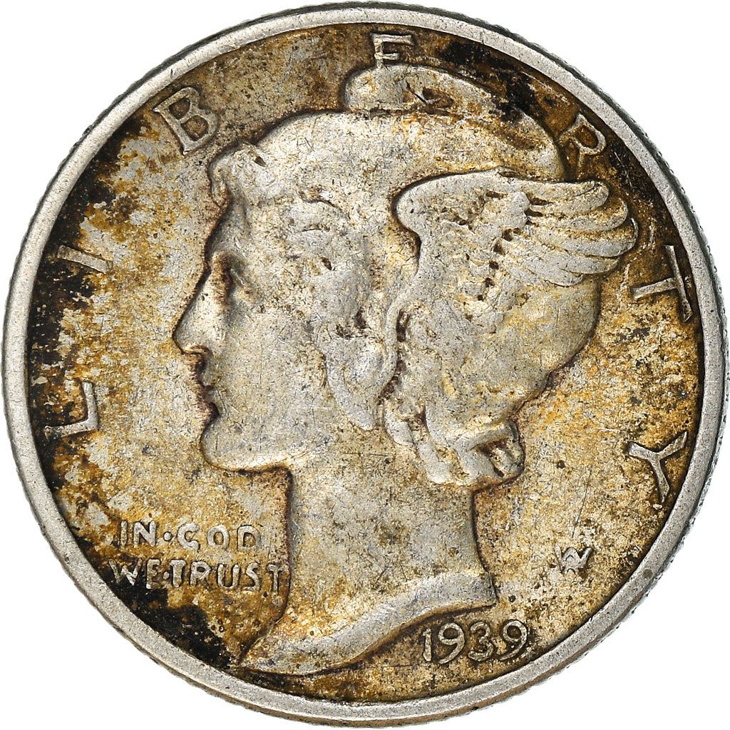 United States | 1 Dime Coin | Lady Liberty | Phrygian cap | KM140 | 1916 - 1945