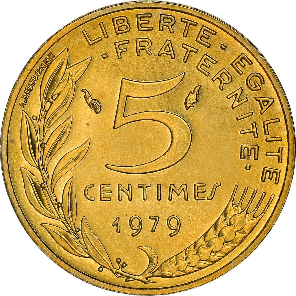 French Coin 5 Centimes | KM933 | France | 1966 - 2001