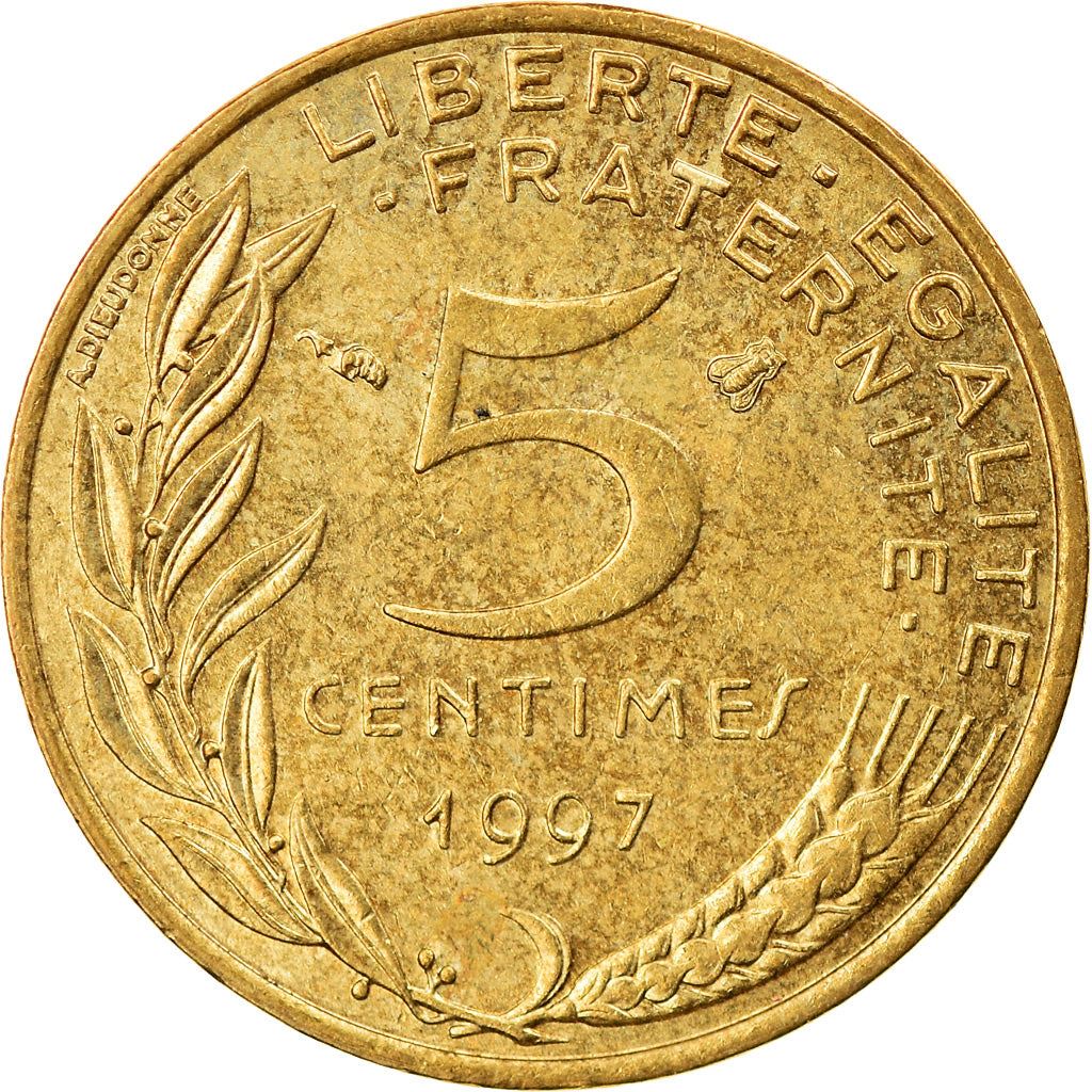 French Coin 5 Centimes | KM933 | France | 1966 - 2001