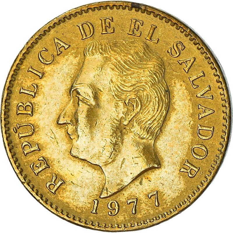 El Salvador Coin Salvadoran 1 Centavo | President Francisco Morazan | KM135.2 | 1976 - 1977