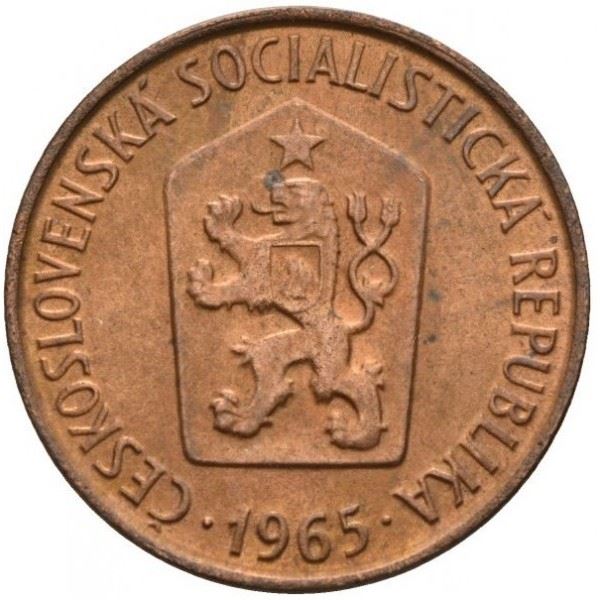 Czechoslovakia | 50 Haleru Coin | Star | Lion | KM55 | 1963 - 1971