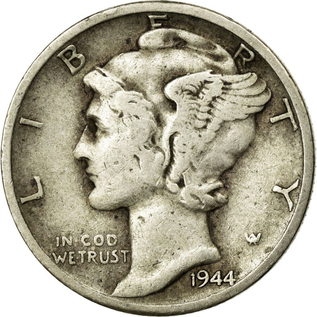 United States | 1 Dime Coin | Lady Liberty | Phrygian cap | KM140 | 1916 - 1945