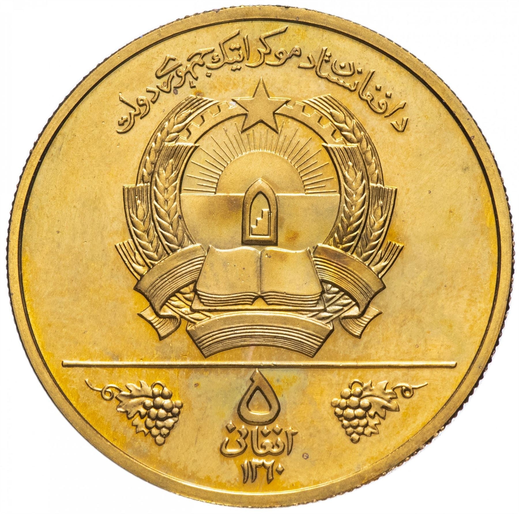 Afghanistan | 5 Afghanis Coin | FAO | KM1001 | 1981