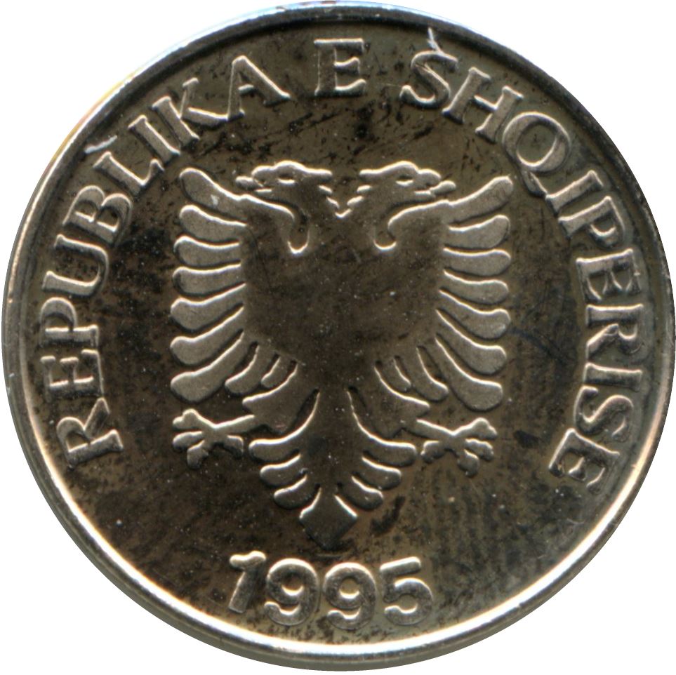 Albania 5 Leke Coin | Eagle | Olive Branch | KM76 | 1995 - 2014