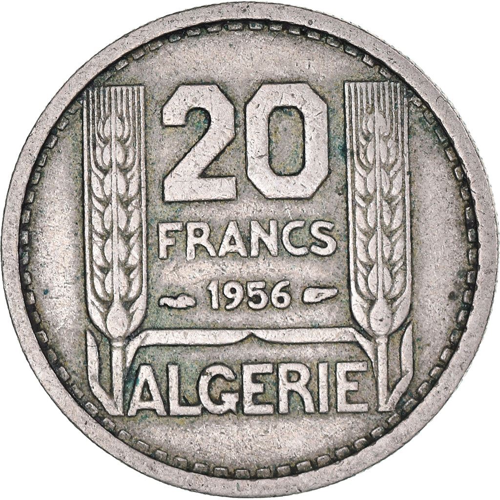 Algeria | 20 Francs Coin | Marianne | Phrygian Cap | KM91 | 1949 - 1956