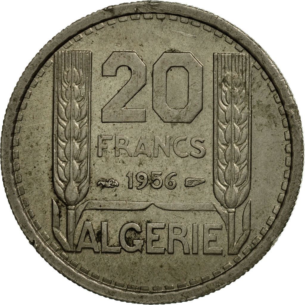 Algeria | 20 Francs Coin | Marianne | Phrygian Cap | KM91 | 1949 - 1956