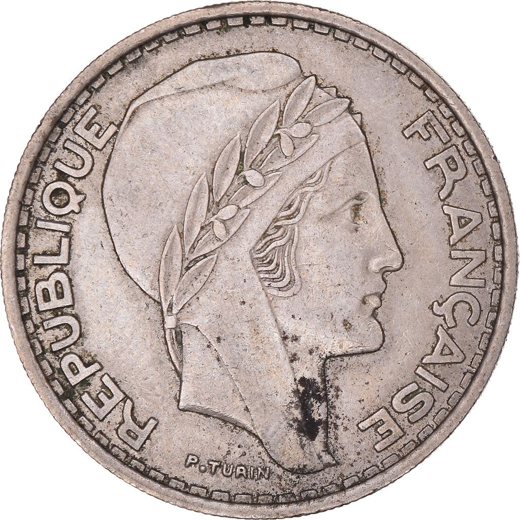 Algeria 50 Francs Coin | Marrianne | Phrygian Cap | KM92 | 1949