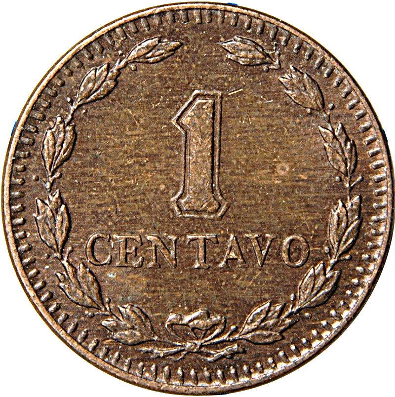 Argentina 1 Centavo Coin | KM37 | 1939 - 1944