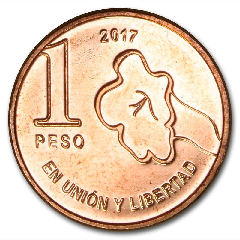 Argentina 1 Peso | Jacaranda Flower Coin | KM186 | 2017 - 2020