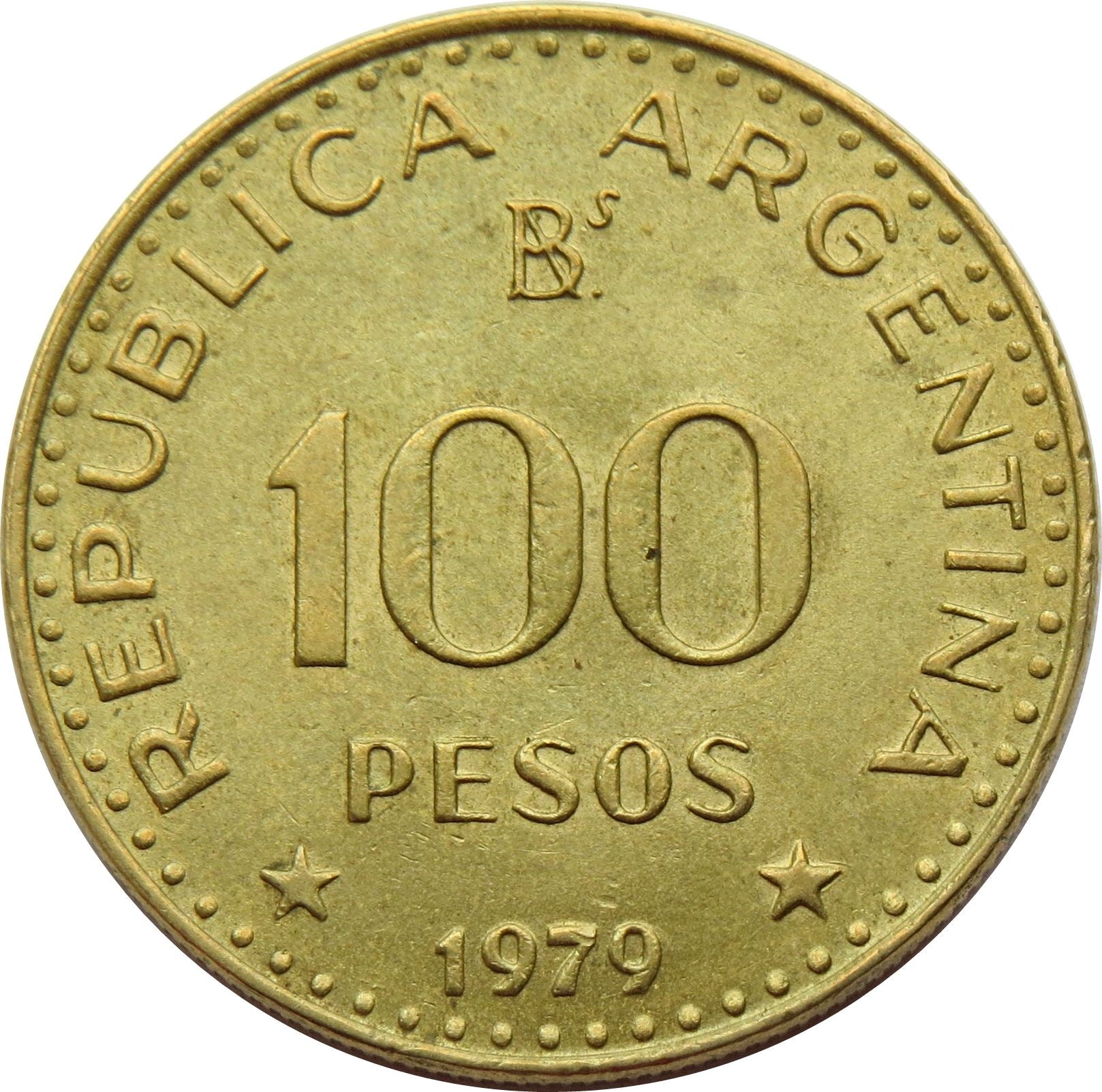 Argentina 100 Pesos | José de San Martín Coin | KM85 | 1978 - 1980