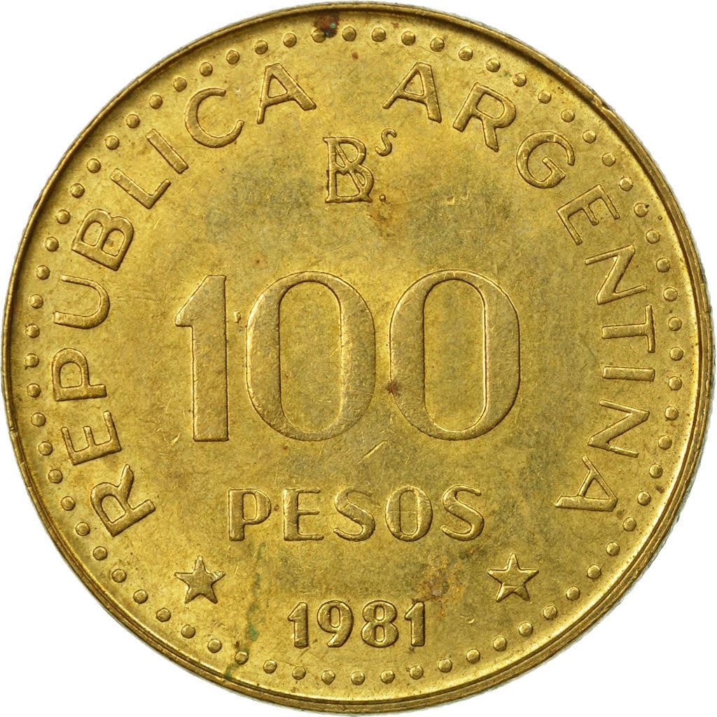 Argentina 100 Pesos | Jose de San Martin | Stars Coin | KM85a | 1980 - 1981