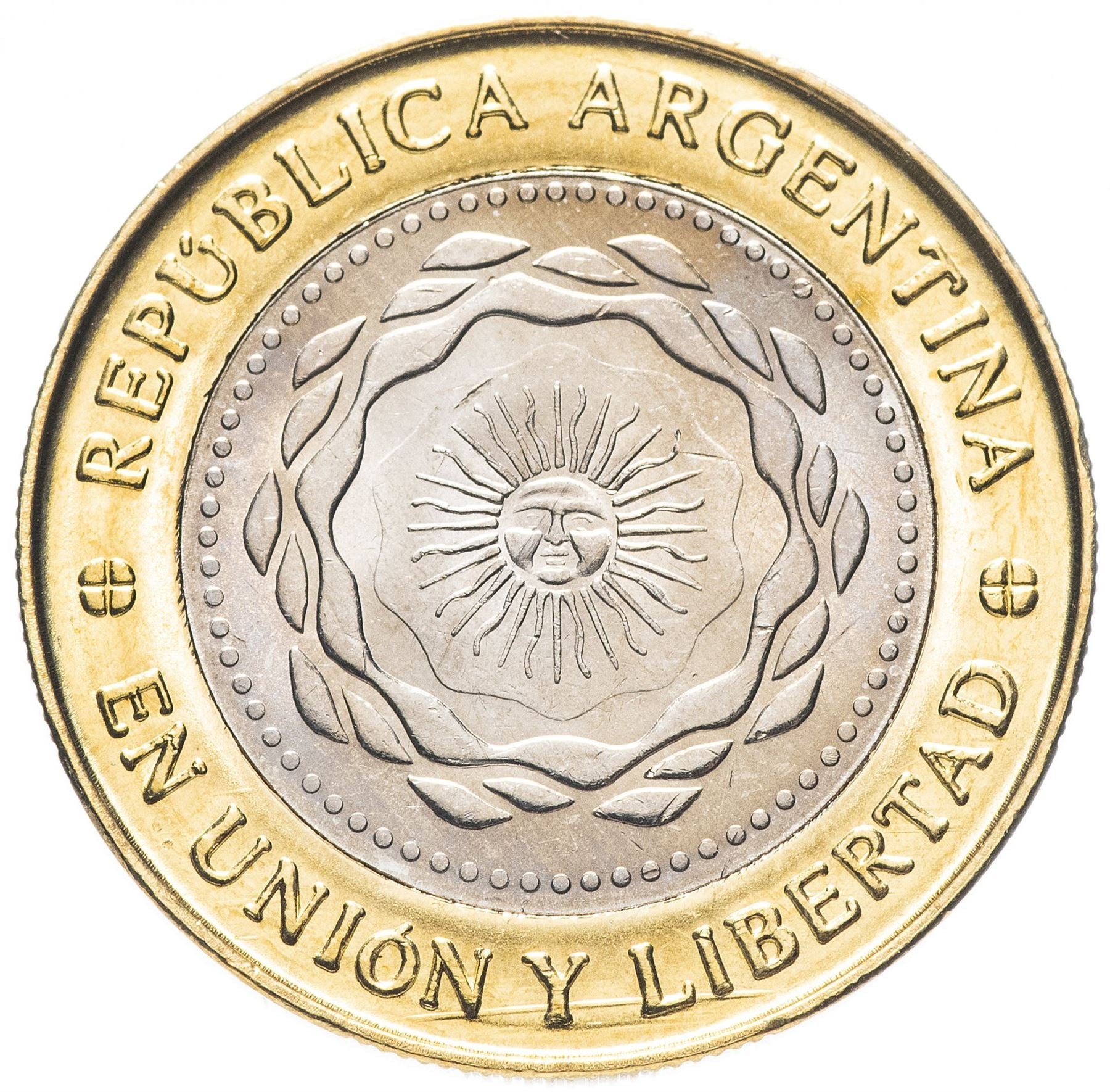 Argentina 2 Pesos | May Revolution | Bicentenario Logo Coin | KM165 | 2010 - 2016