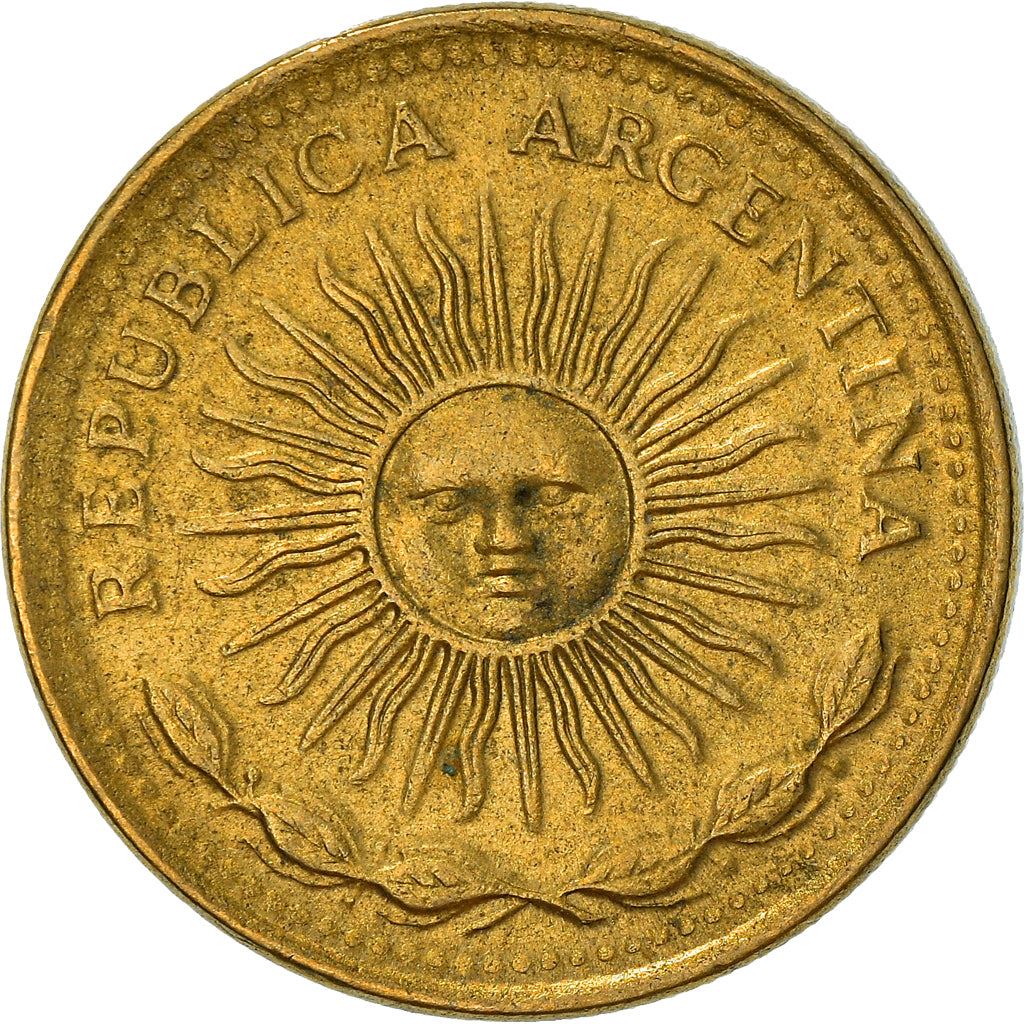 Argentina 5 Pesos Coin | Sol de Mayo | Sun | KM71 | 1976 - 1977