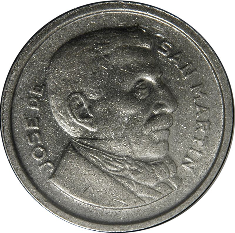 Argentina 50 Centavos Coin | Jose San Martin | 1952 - 1956