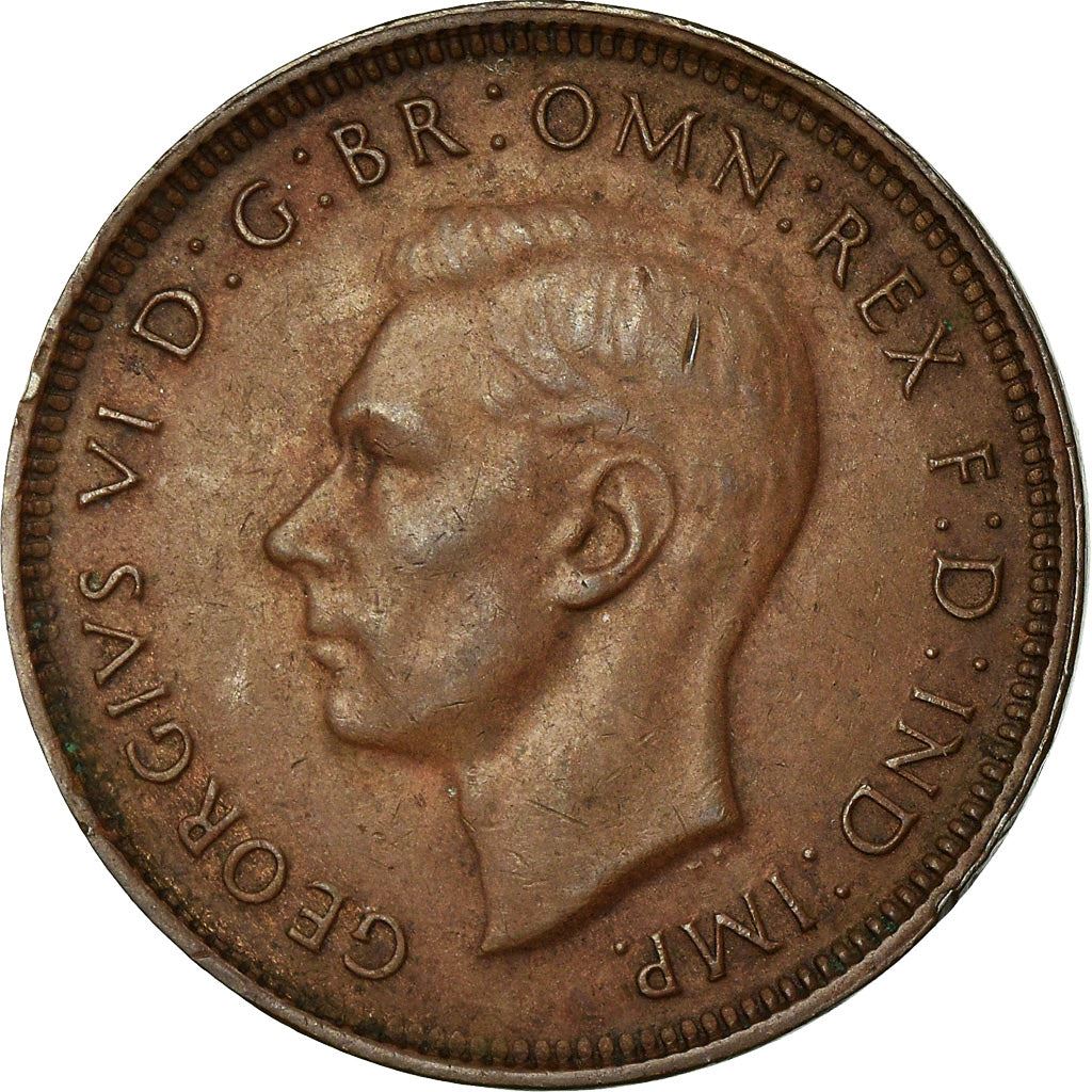 Australia | 1/2 Penny Coin | George VI | Kangaroo | KM41 | 1939 - 1948