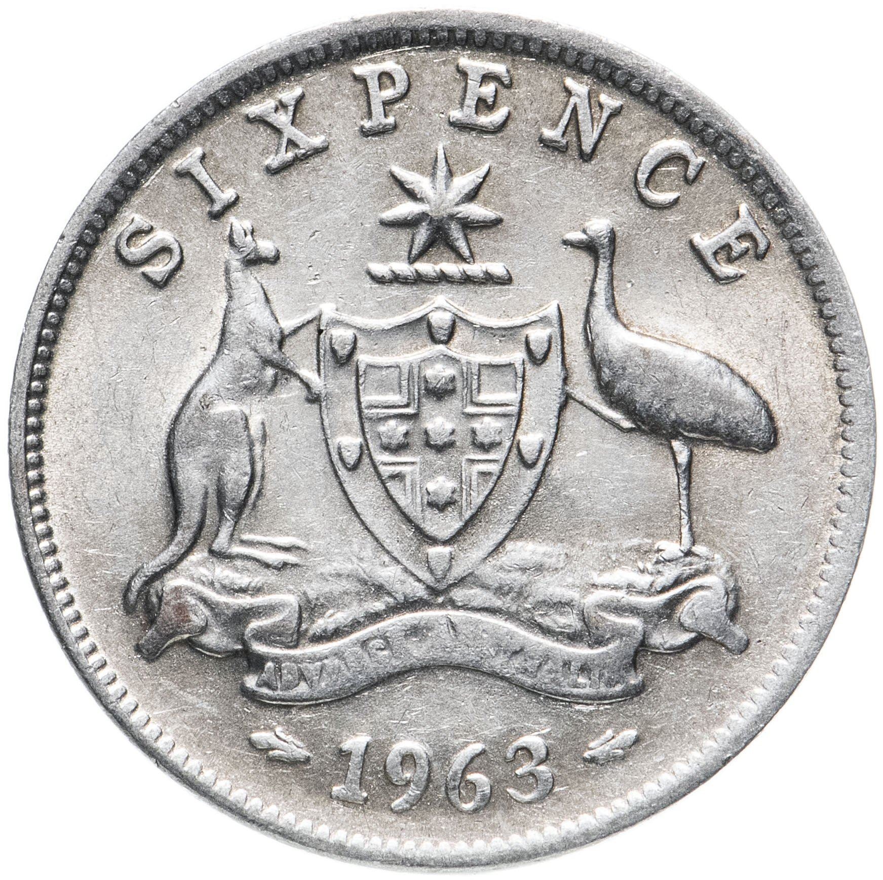 Australia | 6 Pence Coin | Elizabeth II | KM58 | 1955 - 1963