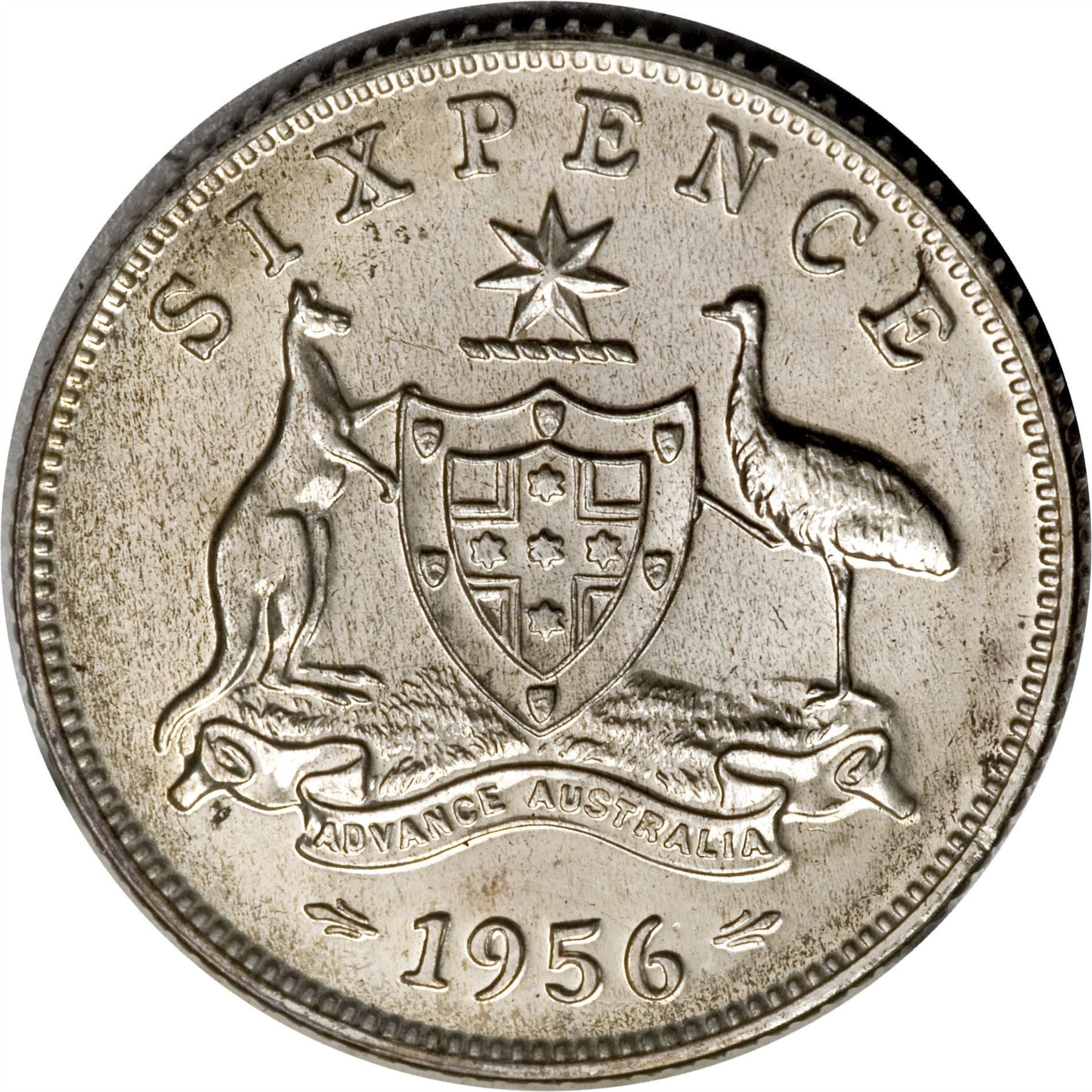 Australia | 6 Pence Coin | Elizabeth II | KM58 | 1955 - 1963