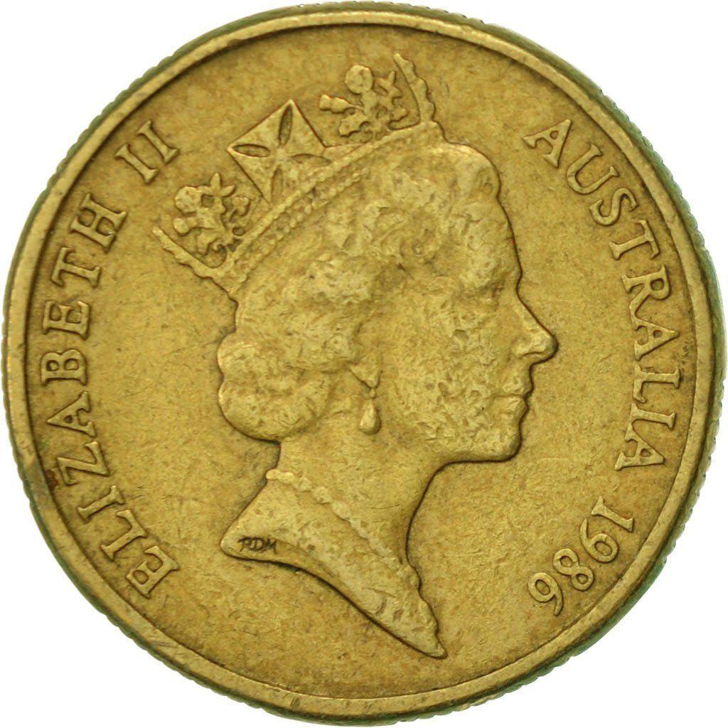 Australia Coin | 1 Dollar | Elizabeth II | International Year of Peace | Dove | KM87 | 1986