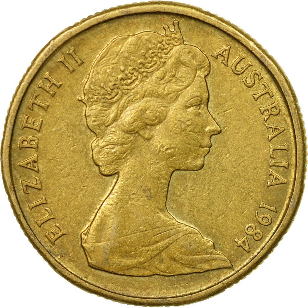 Australia Coin | 1 Dollar | Elizabeth II | Kangaroos | KM77 | 1984