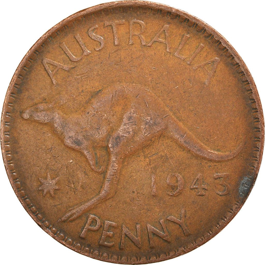 Australia Coin | 1 Penny | George VI | Kangaroo | KM36 | 1938 - 1948