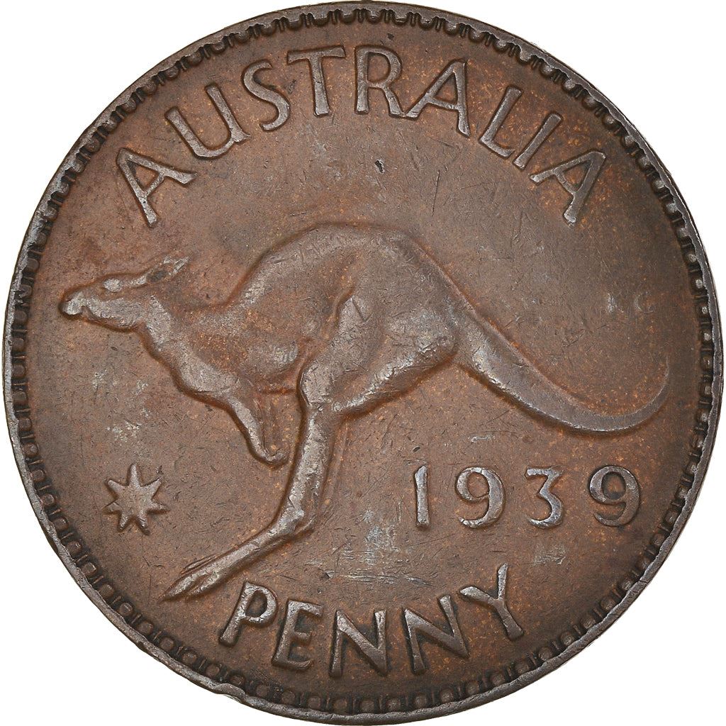 Australia Coin | 1 Penny | George VI | Kangaroo | KM36 | 1938 - 1948