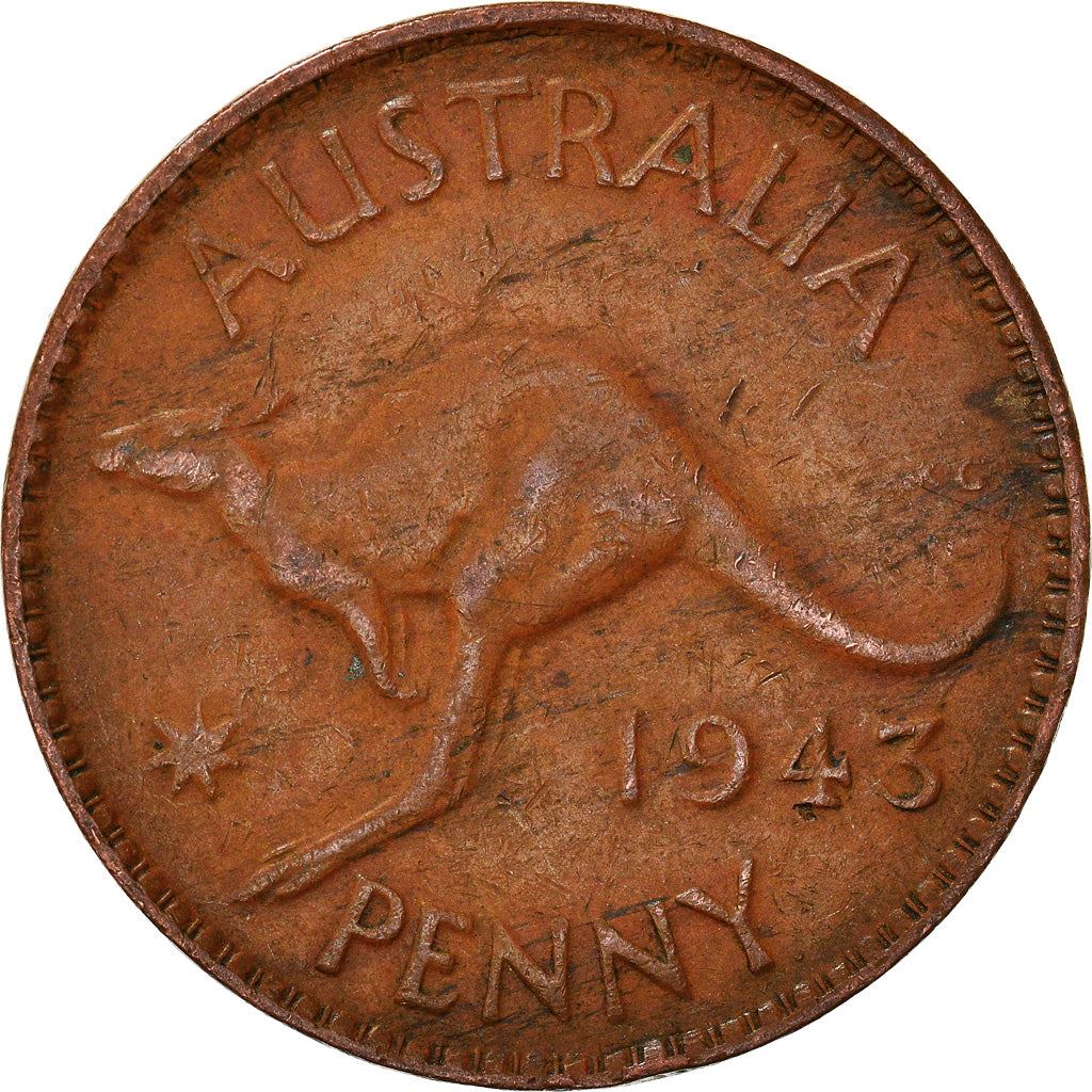 Australia Coin | 1 Penny | George VI | Kangaroo | KM36 | 1938 - 1948