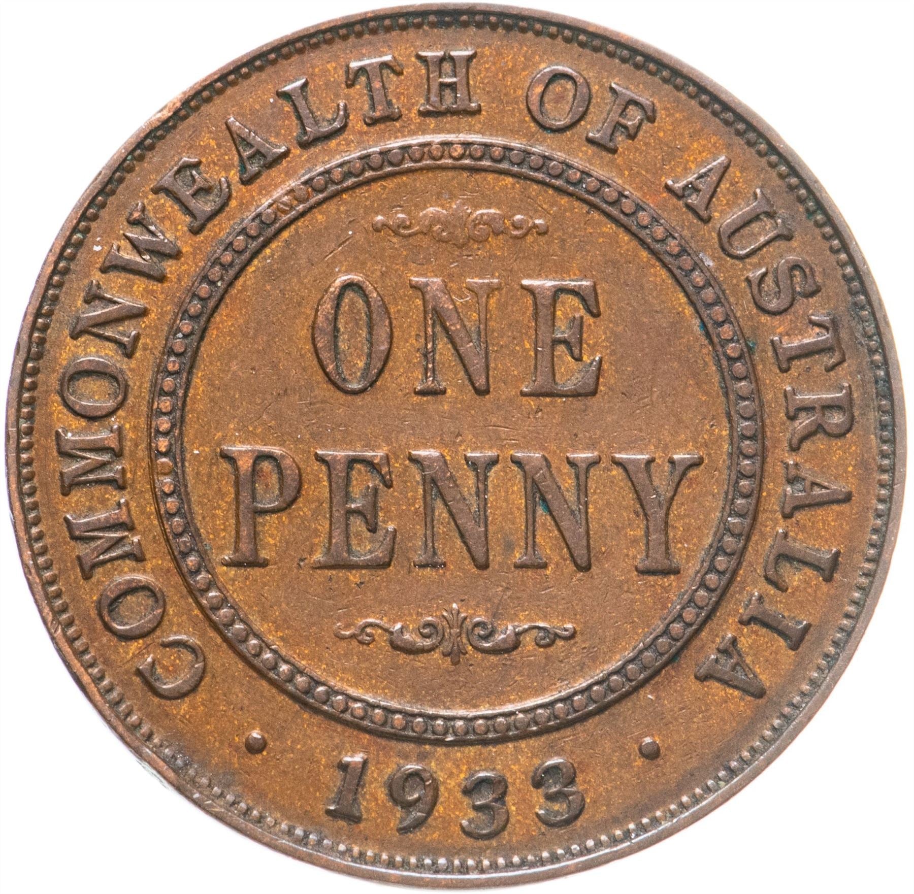 Australia Coin | 1 Penny | King George V | KM23 | 1911 - 1936