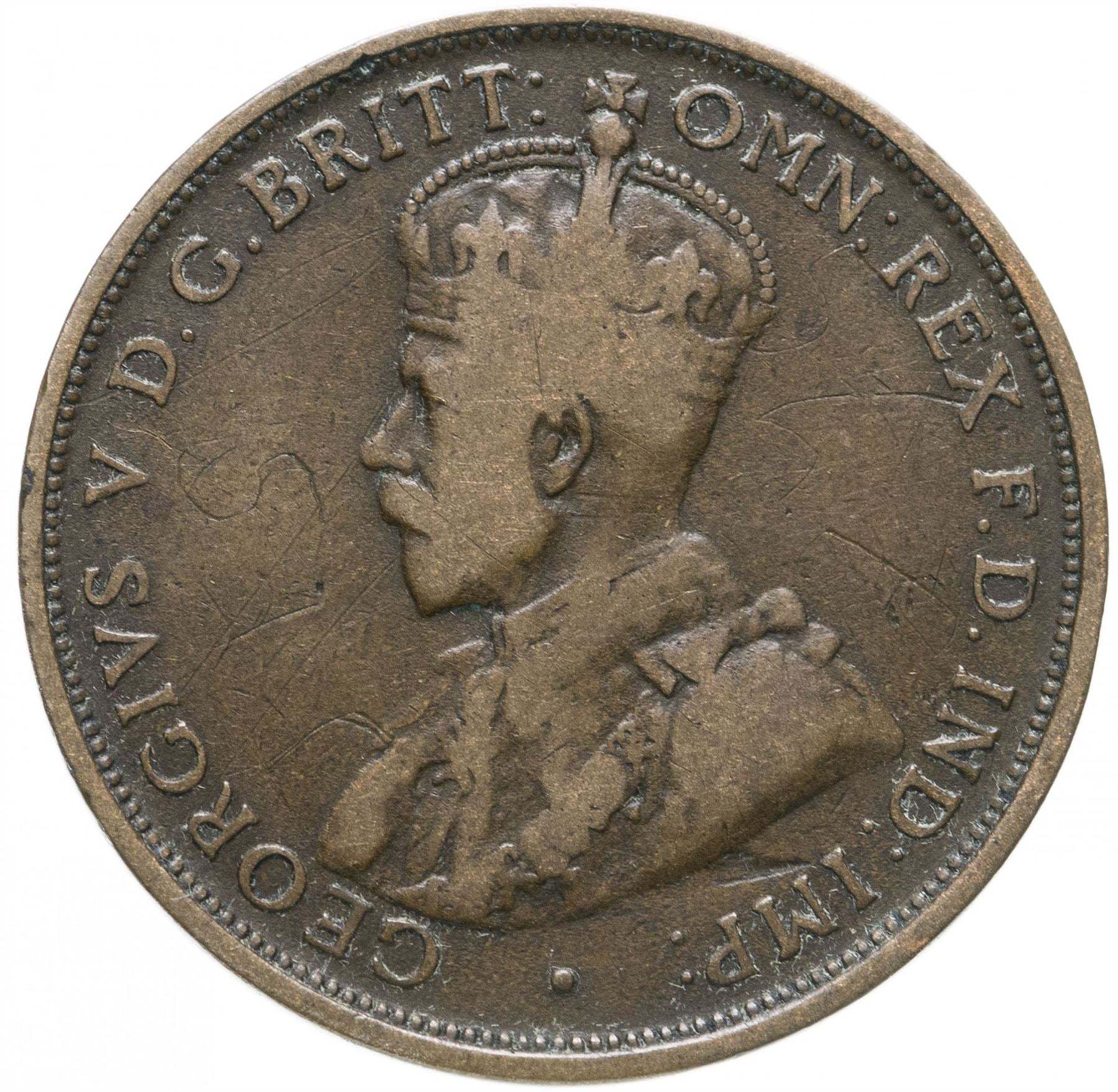 Australia Coin | 1 Penny | King George V | KM23 | 1911 - 1936