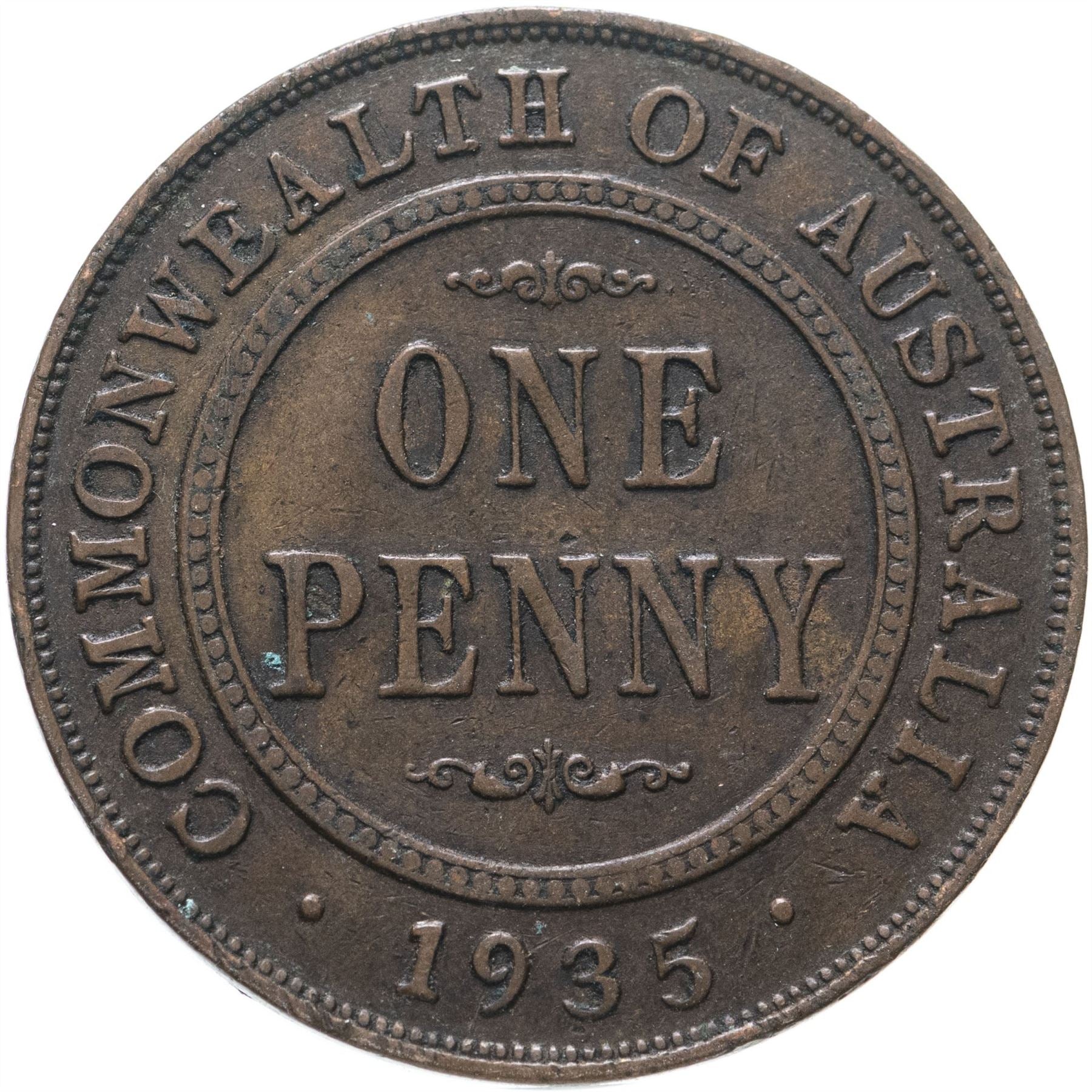 Australia Coin | 1 Penny | King George V | KM23 | 1911 - 1936