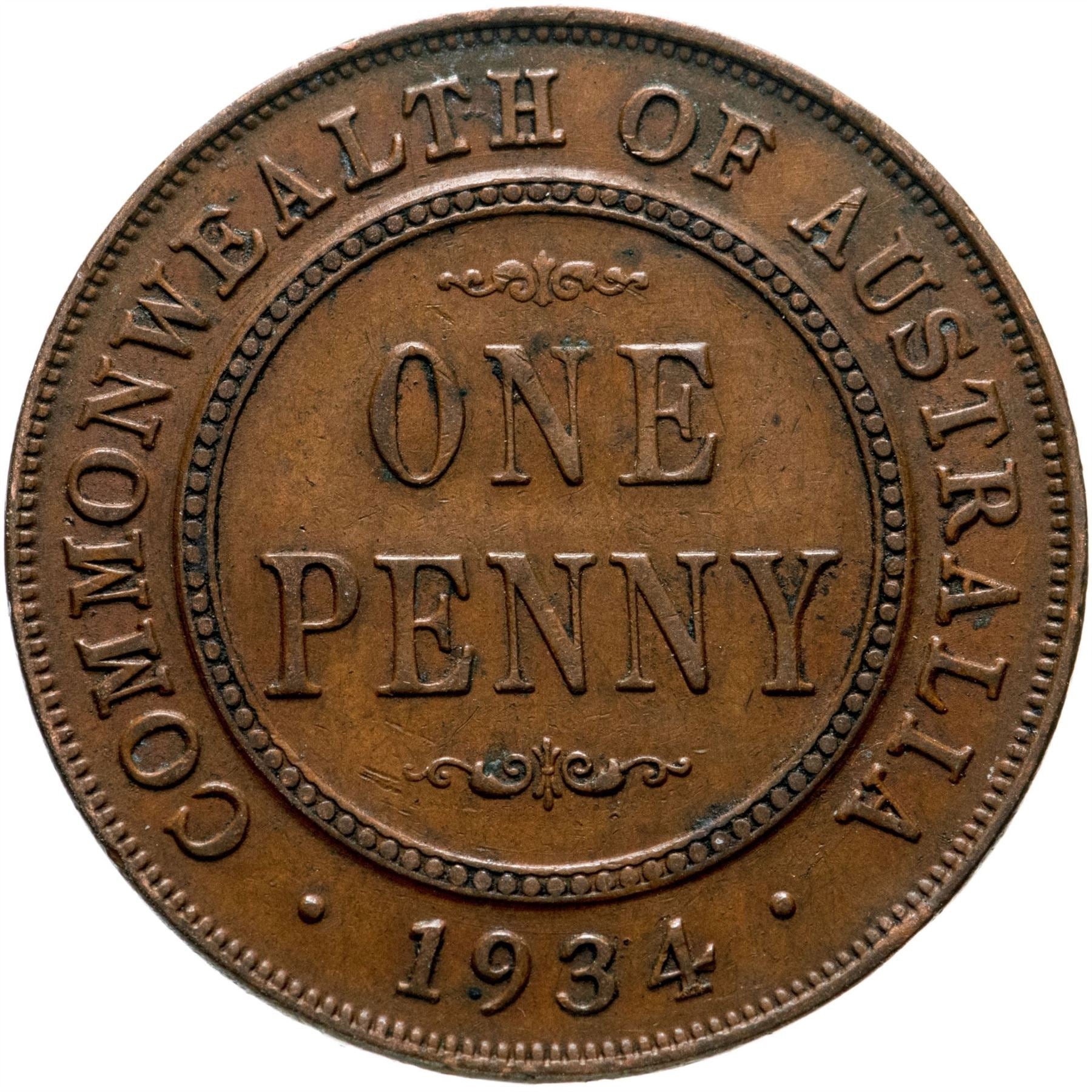 Australia Coin | 1 Penny | King George V | KM23 | 1911 - 1936