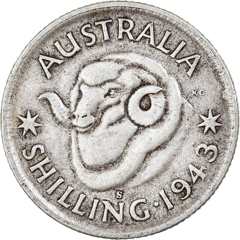 Australia Coin | 1 Shilling | George VI | Merino Ram | KM39 | 1938 - 1944