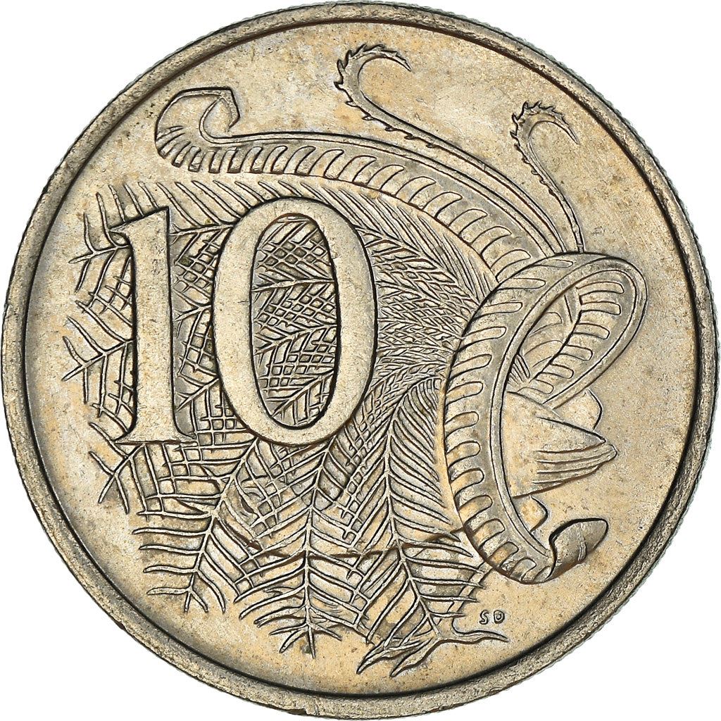 Australia Coin | 10 Cents | Elizabeth II | Superb Lyrebird | KM65 | 1966 - 2019