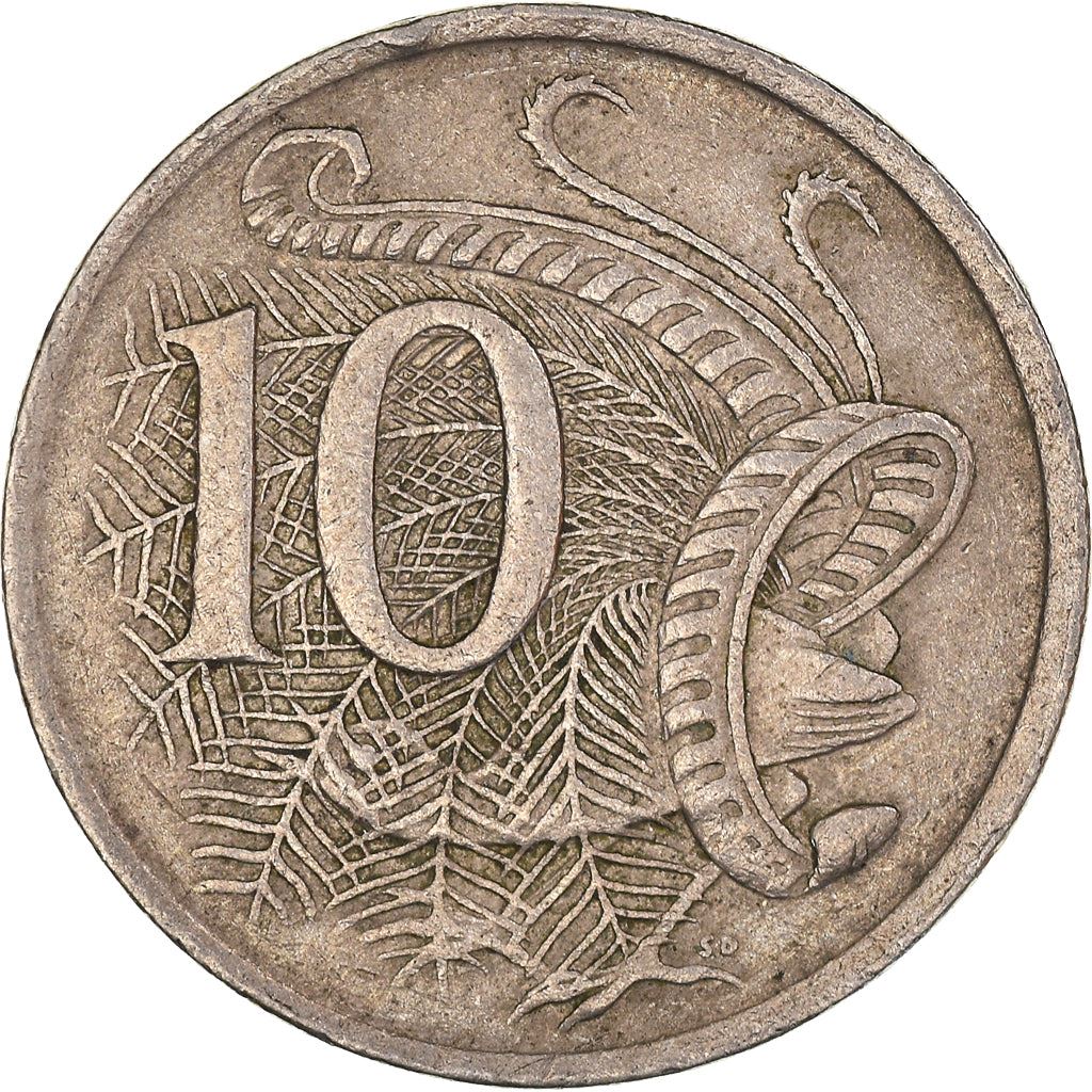 Australia Coin | 10 Cents | Elizabeth II | Superb Lyrebird | KM65 | 1966 - 2019